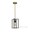 Mini Black Gold Steel Pendant Light